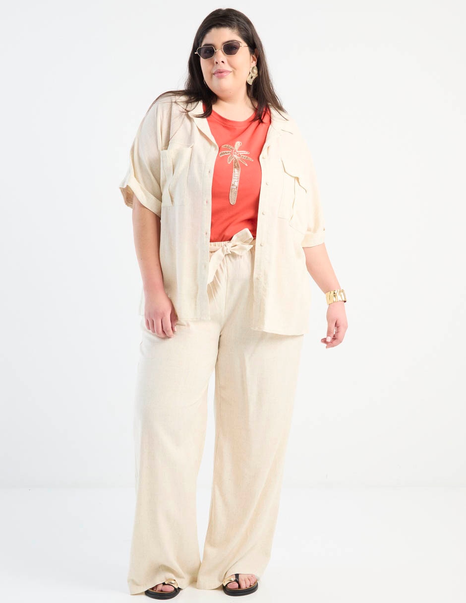 Blusa manga corta para mujer 6