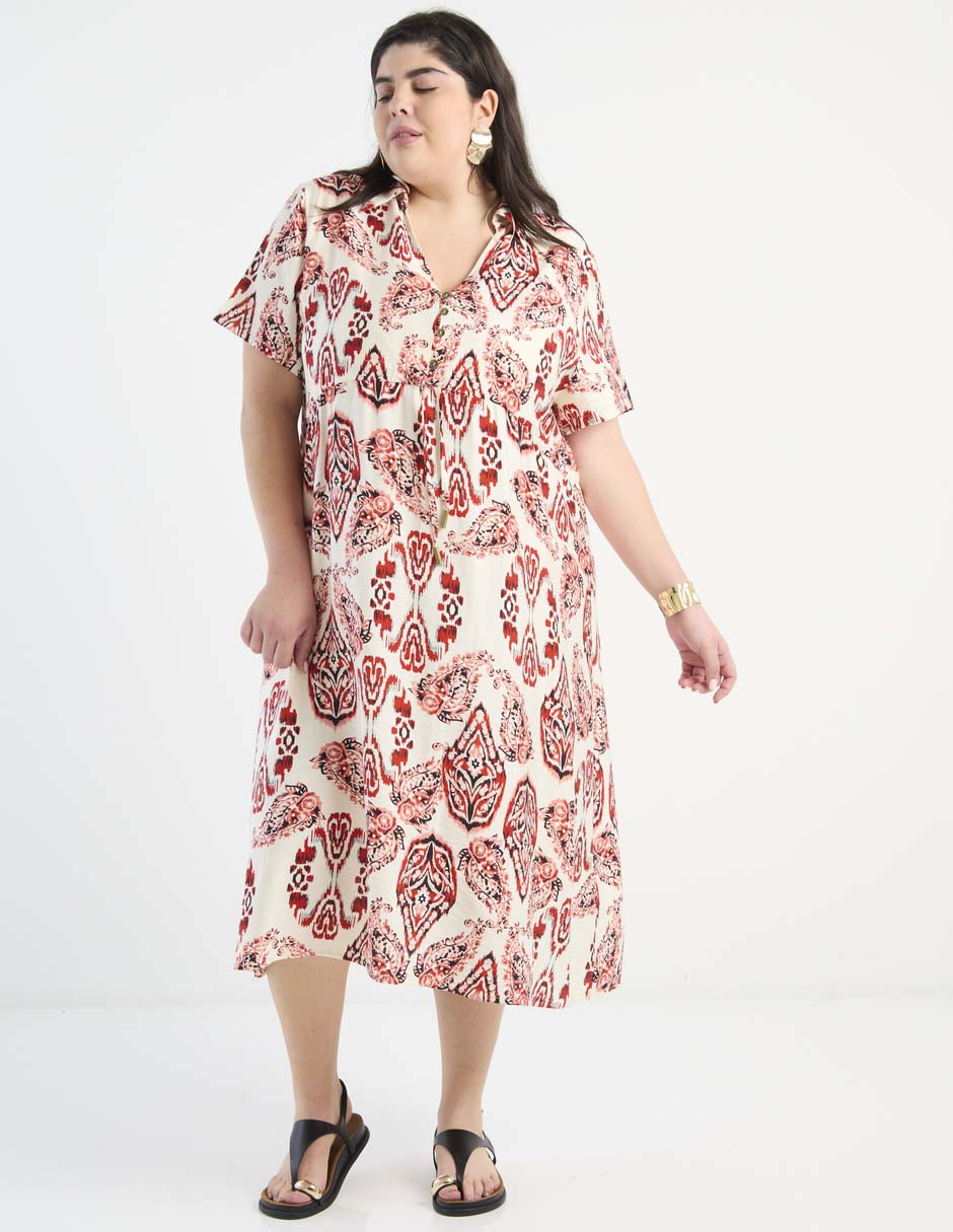 Vestido midi casual para mujer