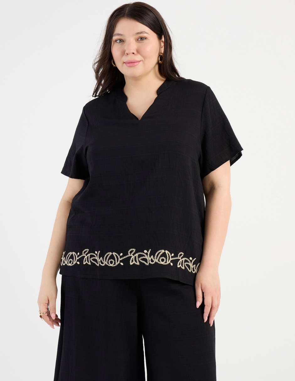 Blusa manga corta para mujer 1