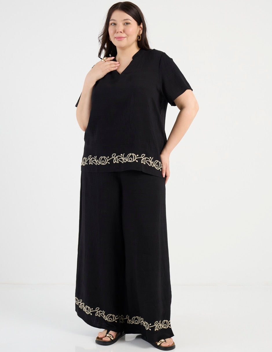 Blusa manga corta para mujer 8