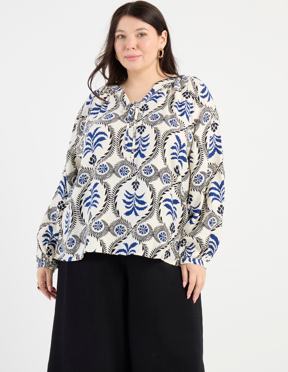 Blusa manga larga para mujer 1