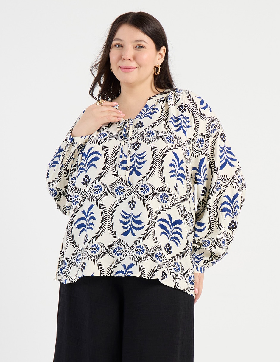 Blusa manga larga para mujer 7