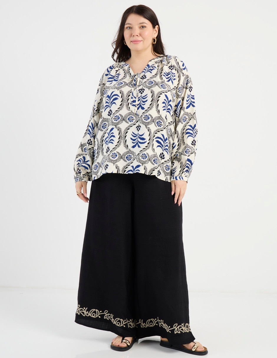 Blusa manga larga para mujer 8
