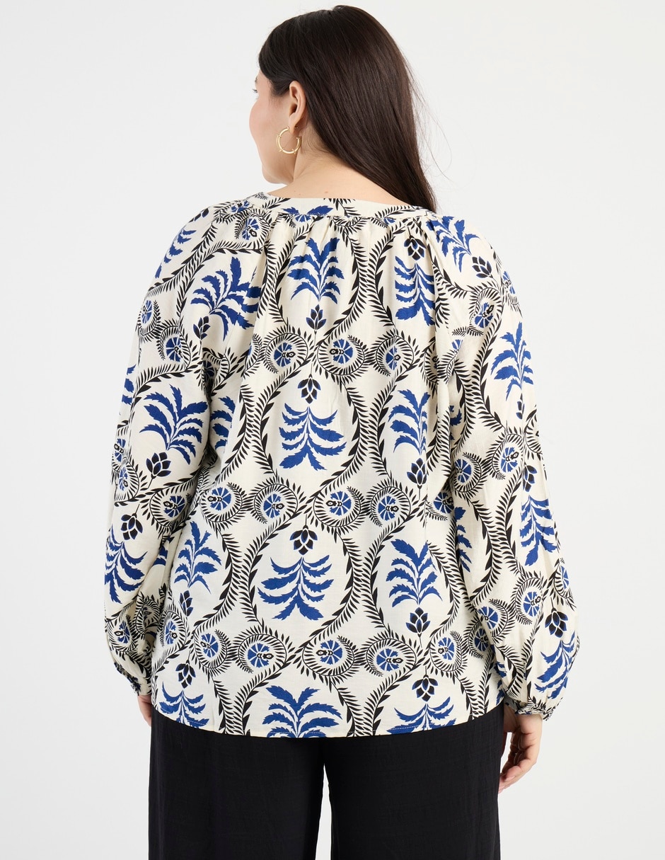 Blusa manga larga para mujer 11
