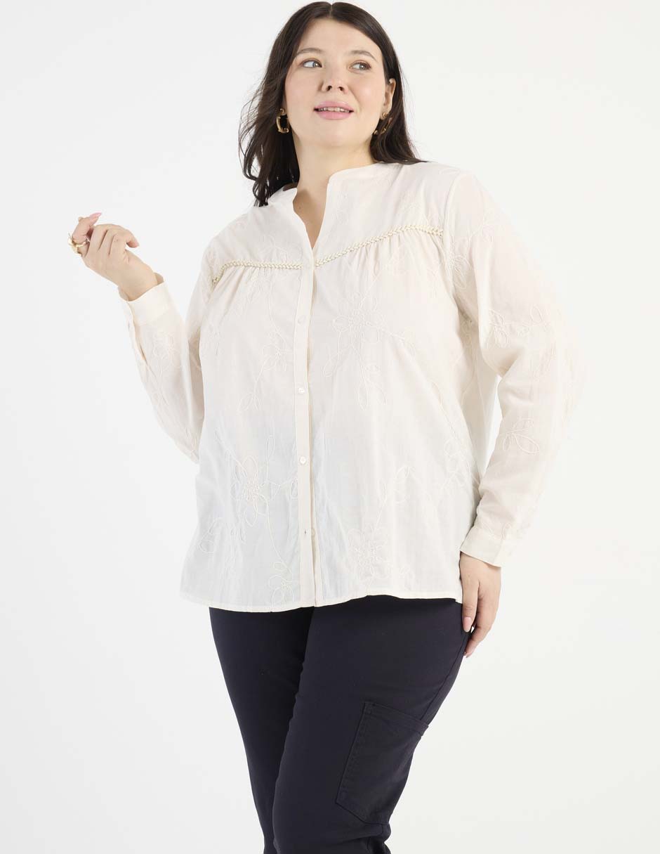 Blusa manga larga para mujer 7