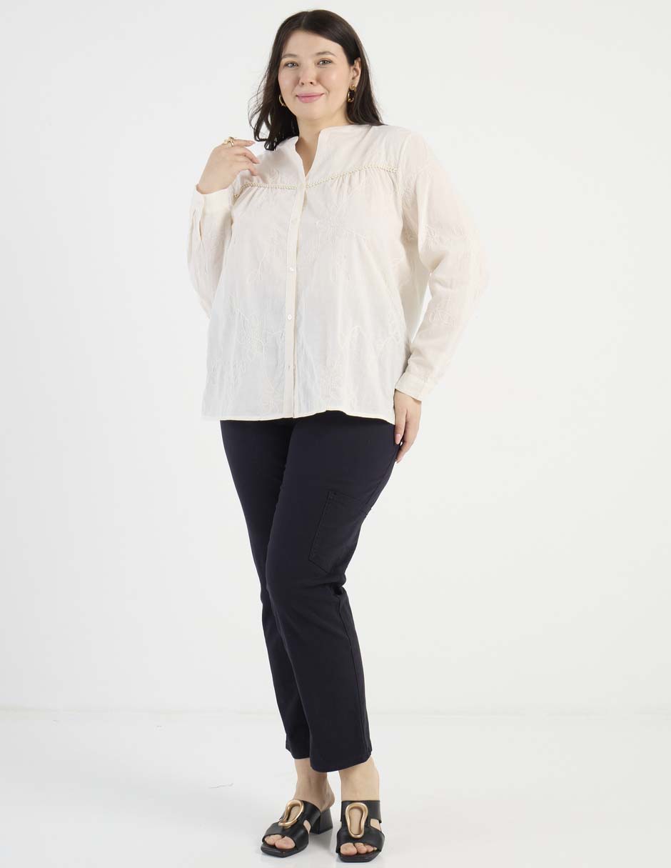 Blusa manga larga para mujer 8