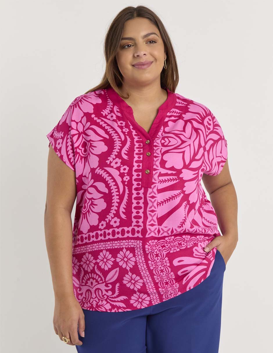 Blusa manga corta para mujer 1