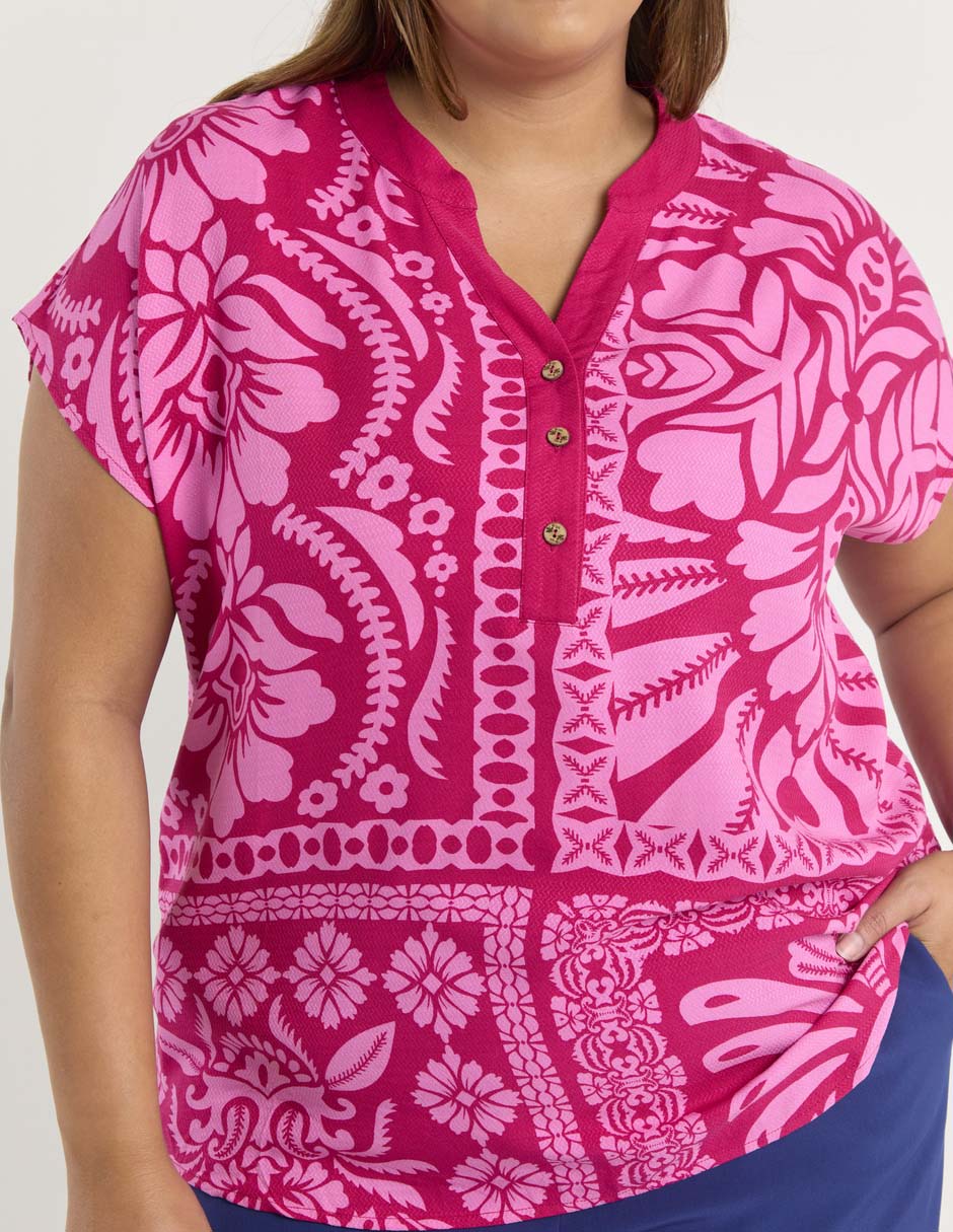 Blusa manga corta para mujer 9
