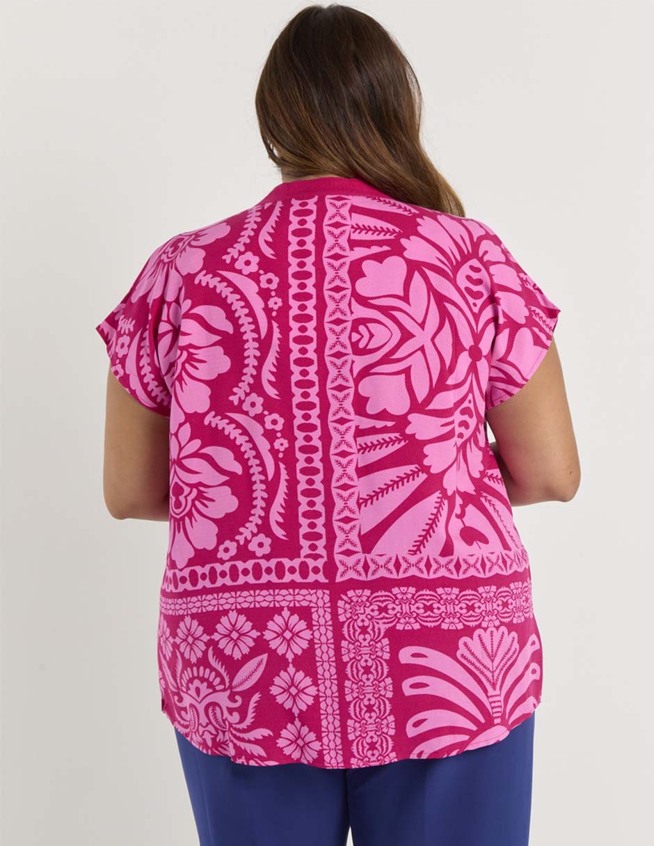 Blusa manga corta para mujer 11