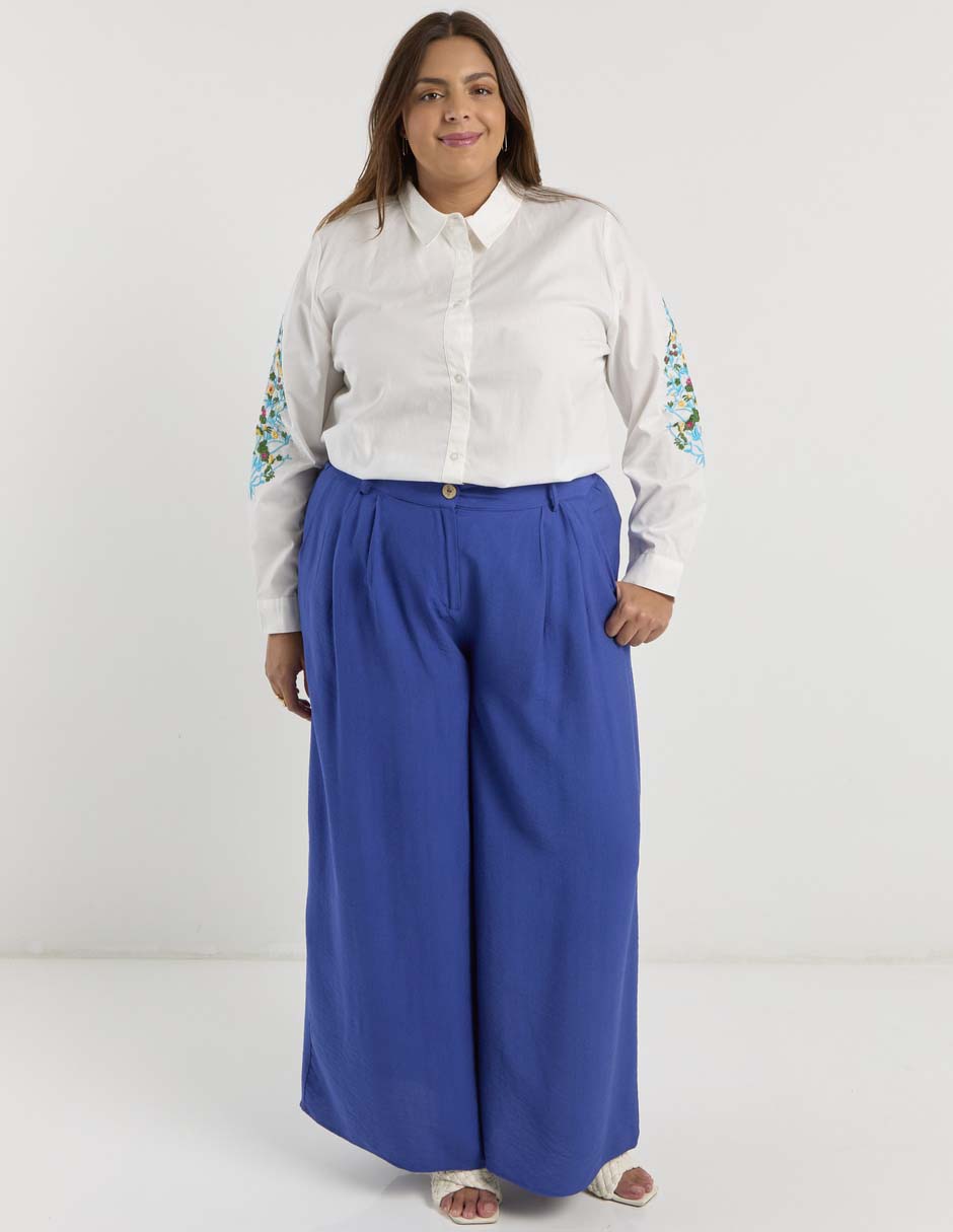 Pantalón relaxed amplio para mujer 7
