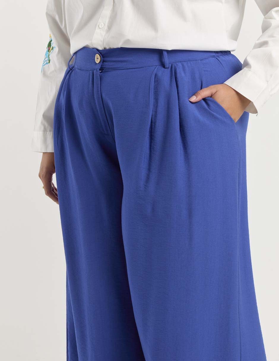 Pantalón relaxed amplio para mujer 9