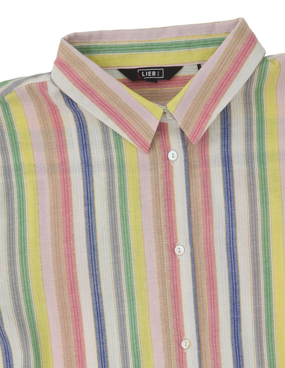 Blusa camisera manga 3/4 para mujer 10