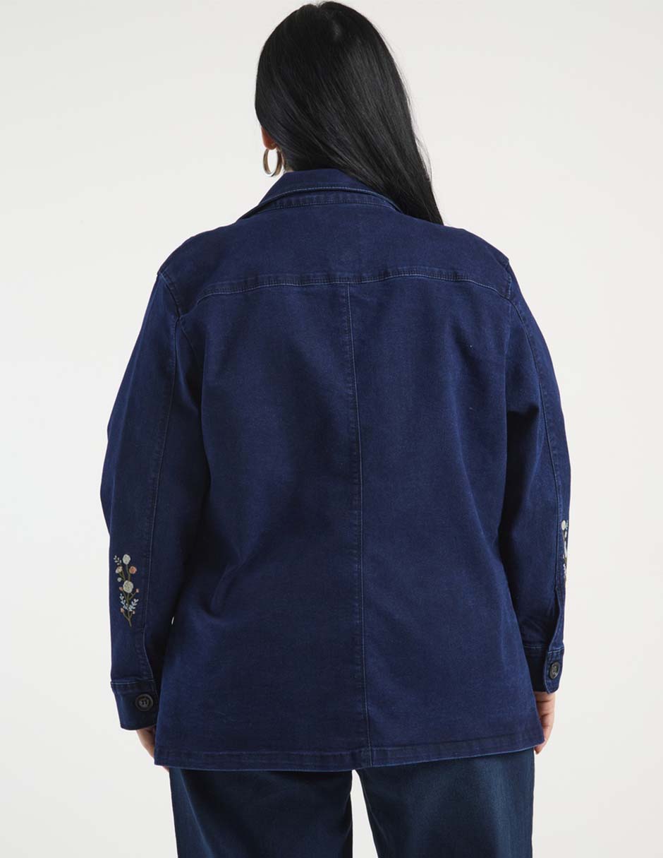 Chamarra Lieb Plus de mezclilla para mujer
