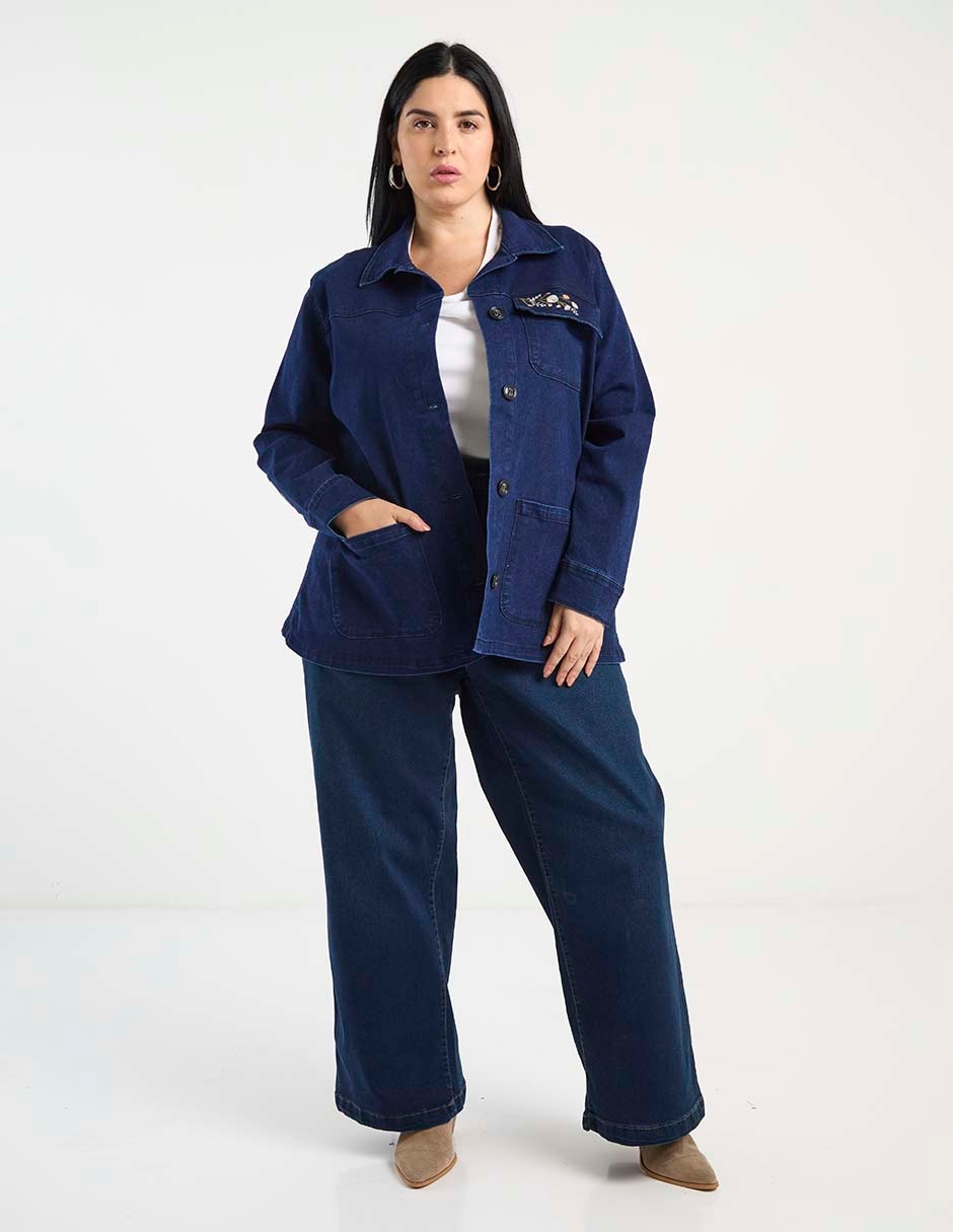 Chamarra Lieb Plus de mezclilla para mujer
