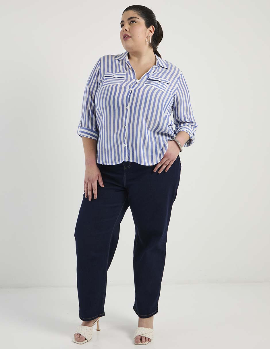Jeans straight para mujer 5