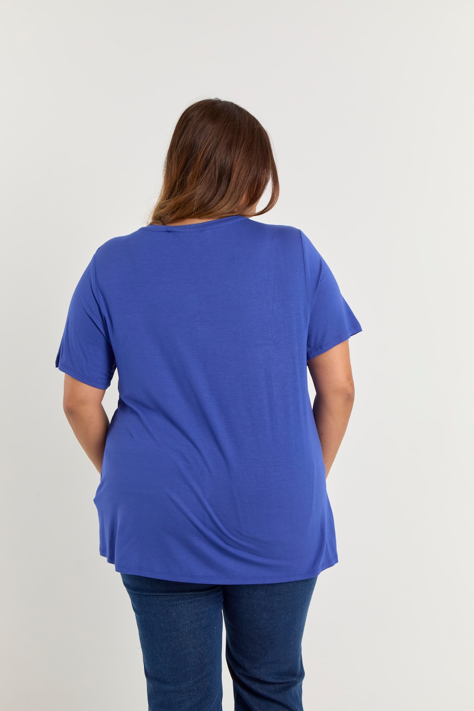 Playera manga corta cuello v mujer 6