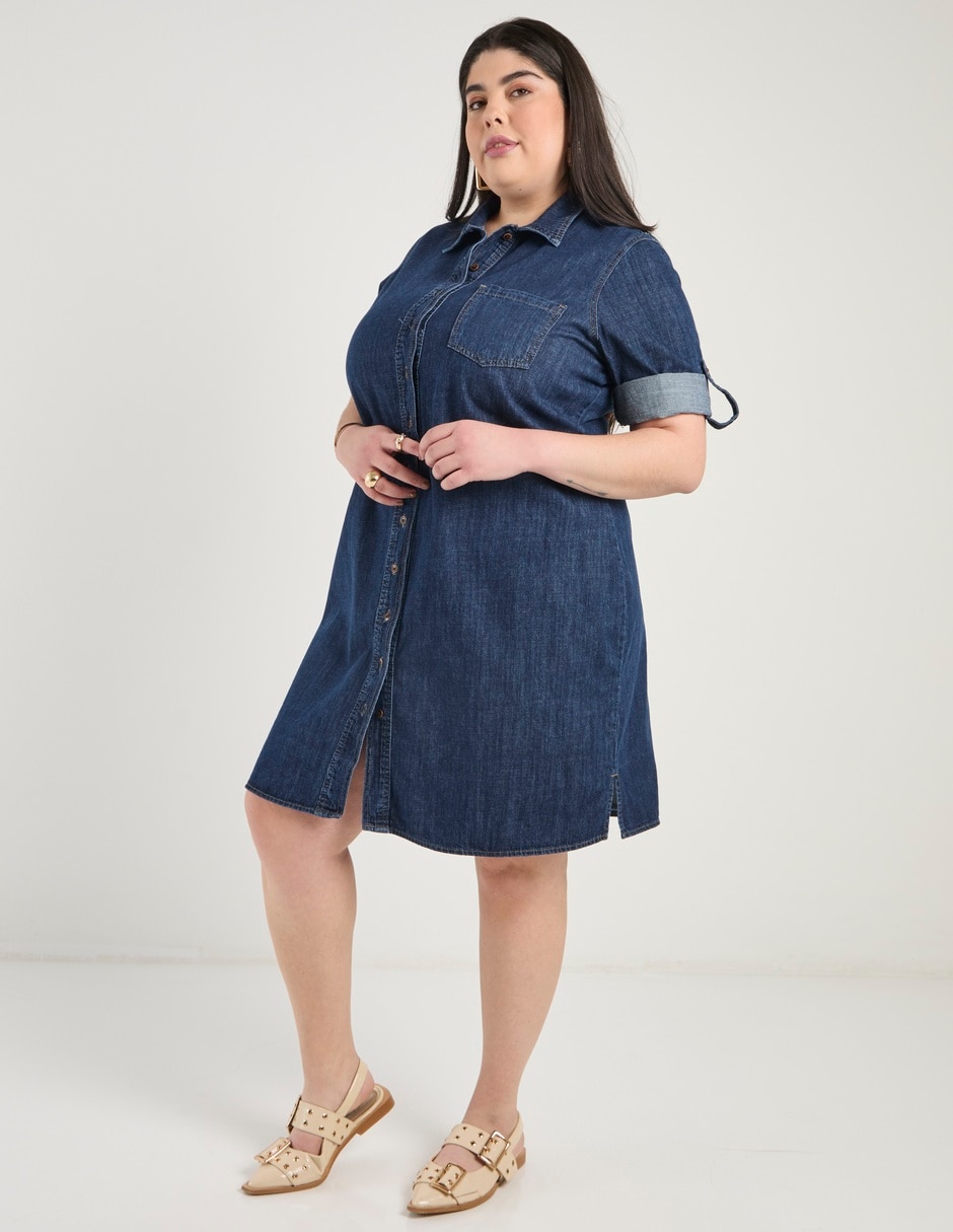 Vestido a la rodilla casual para mujer 1