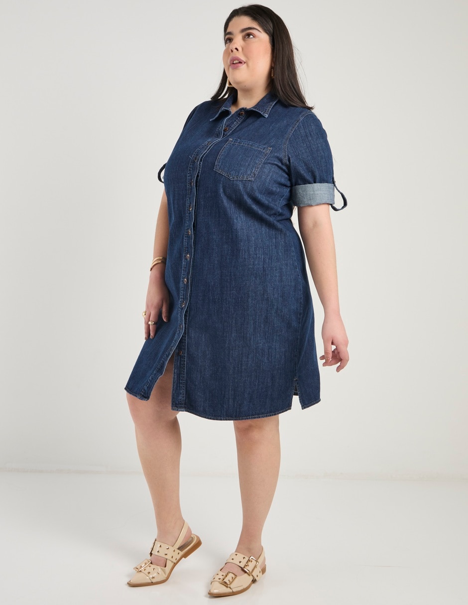 Vestido a la rodilla casual para mujer 8