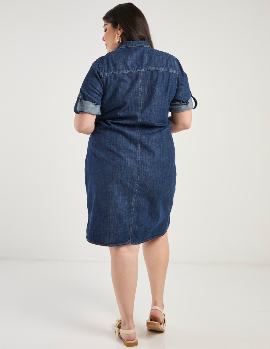 Vestido a la rodilla casual para mujer 11
