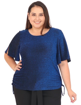 Blusa manga corta para mujer