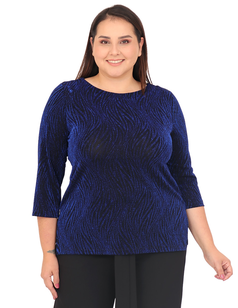 Blusa manga 3/4 para mujer