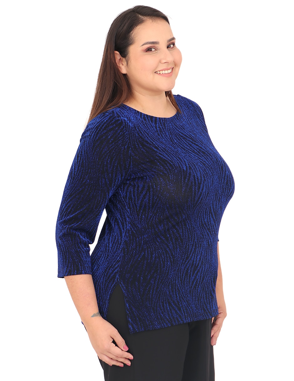 Blusa cariló manga 3/4 para mujer