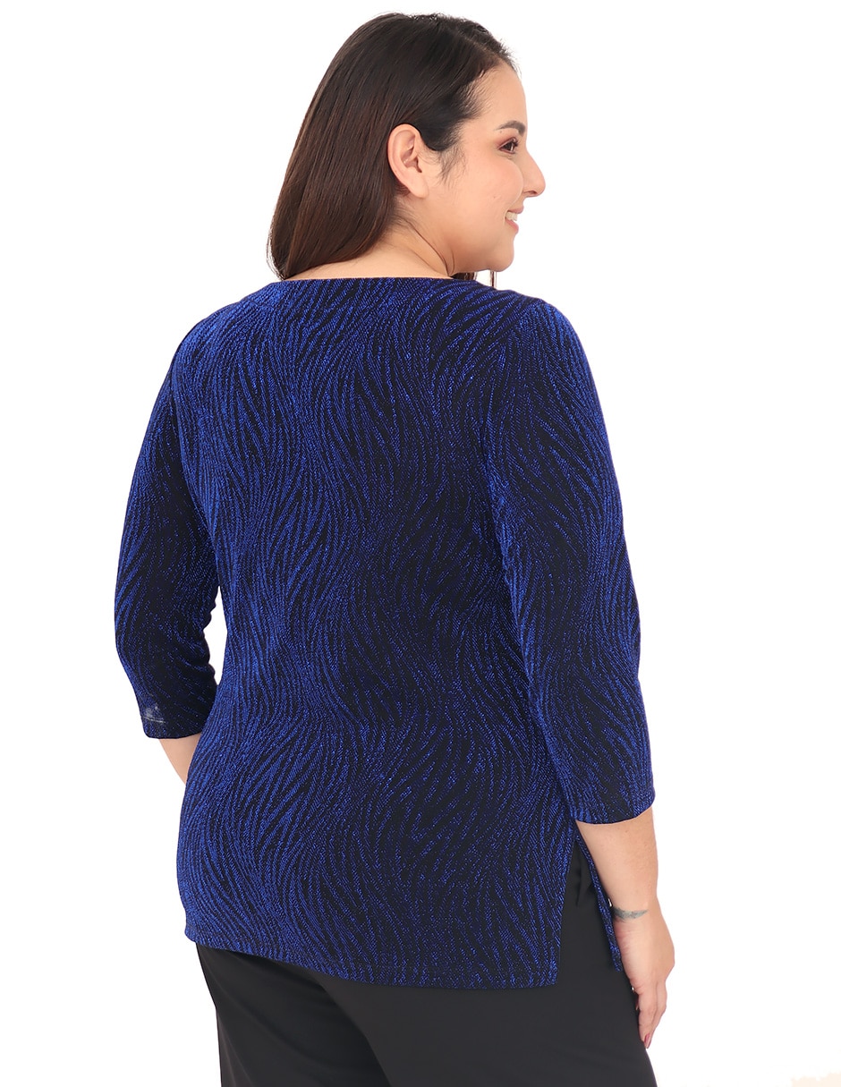Blusa cariló manga 3/4 para mujer