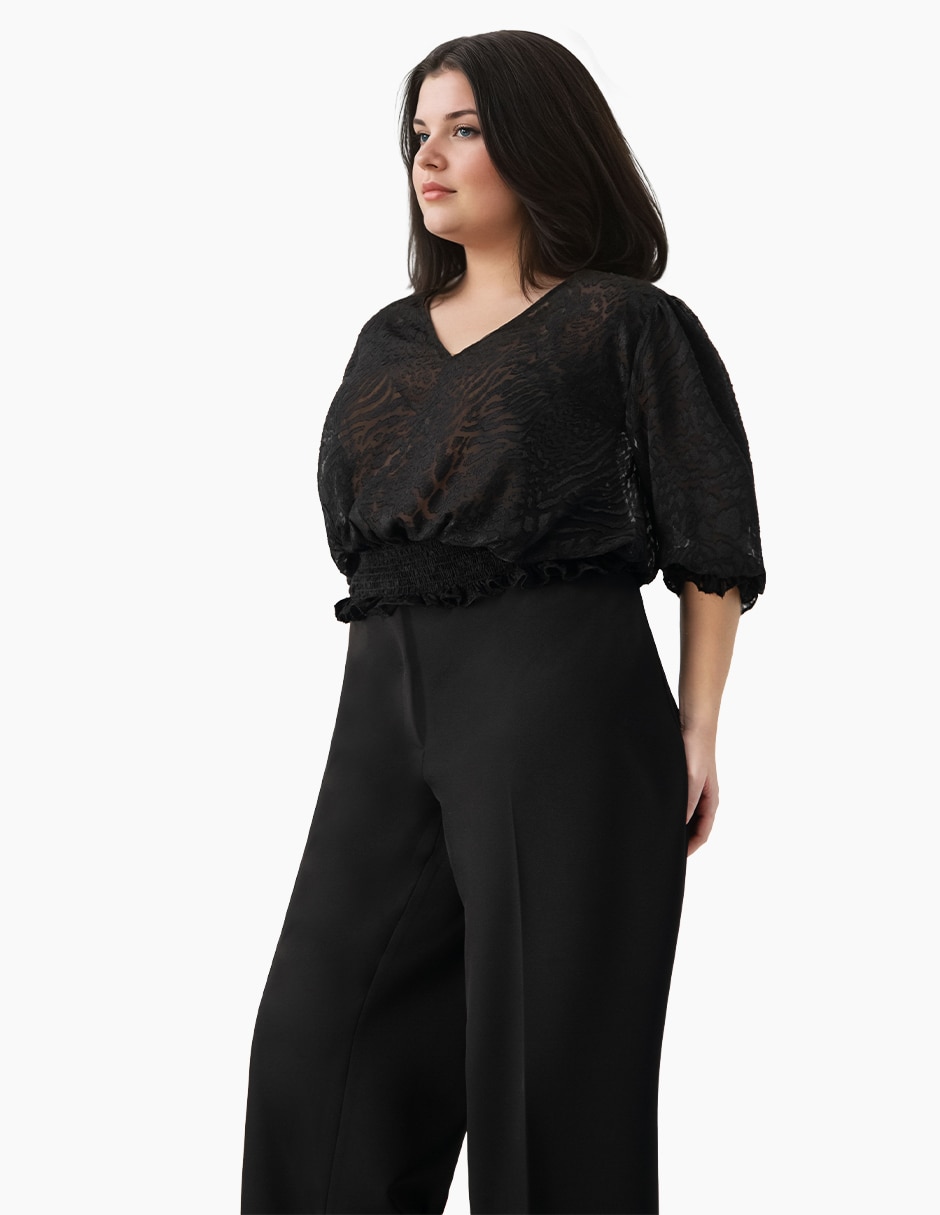Blusa manga al codo para mujer 7