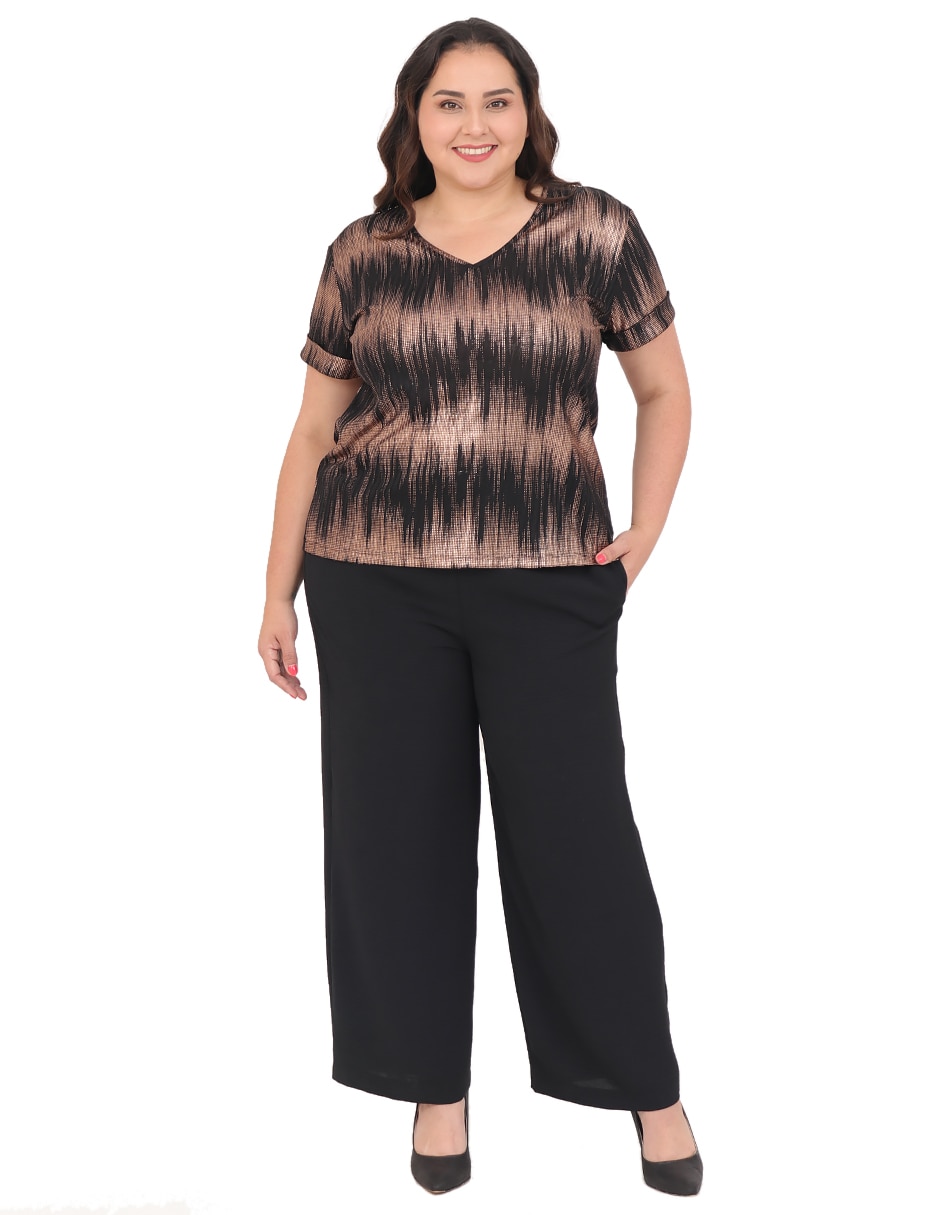 Blusa cariló manga corta para mujer