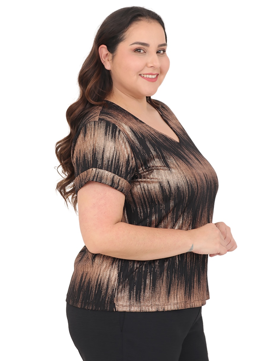 Blusa cariló manga corta para mujer