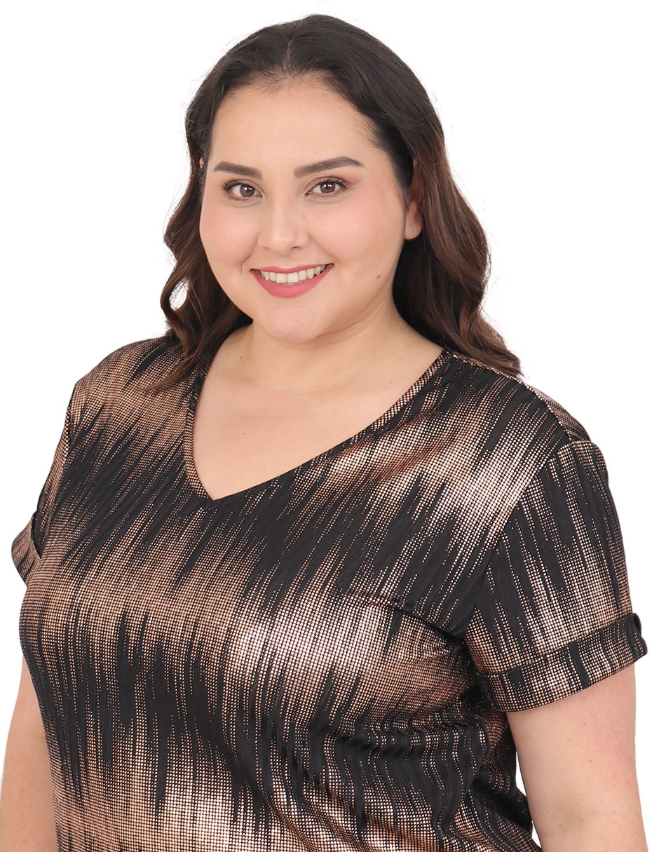 Blusa cariló manga corta para mujer
