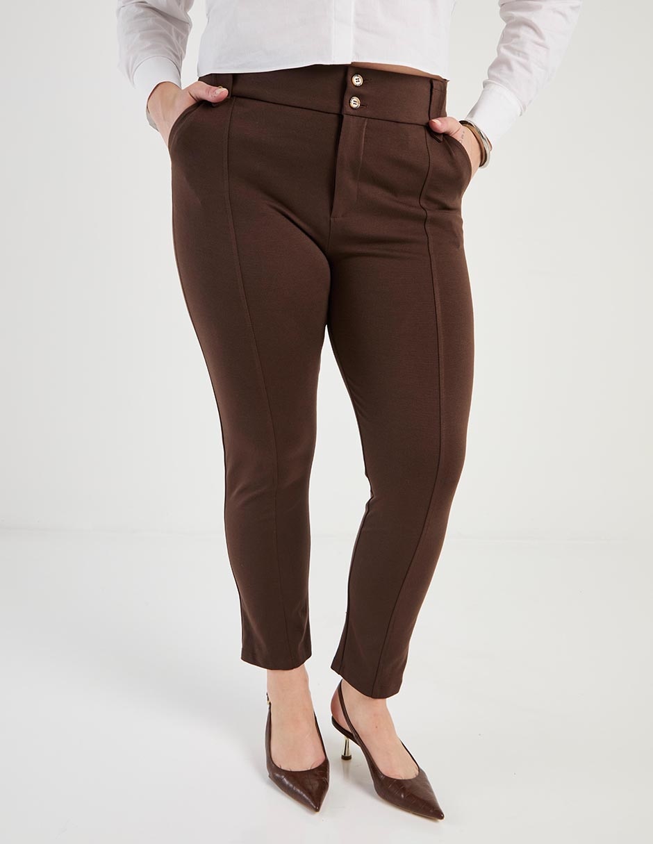 Pantalón de vestir slim para mujer 1