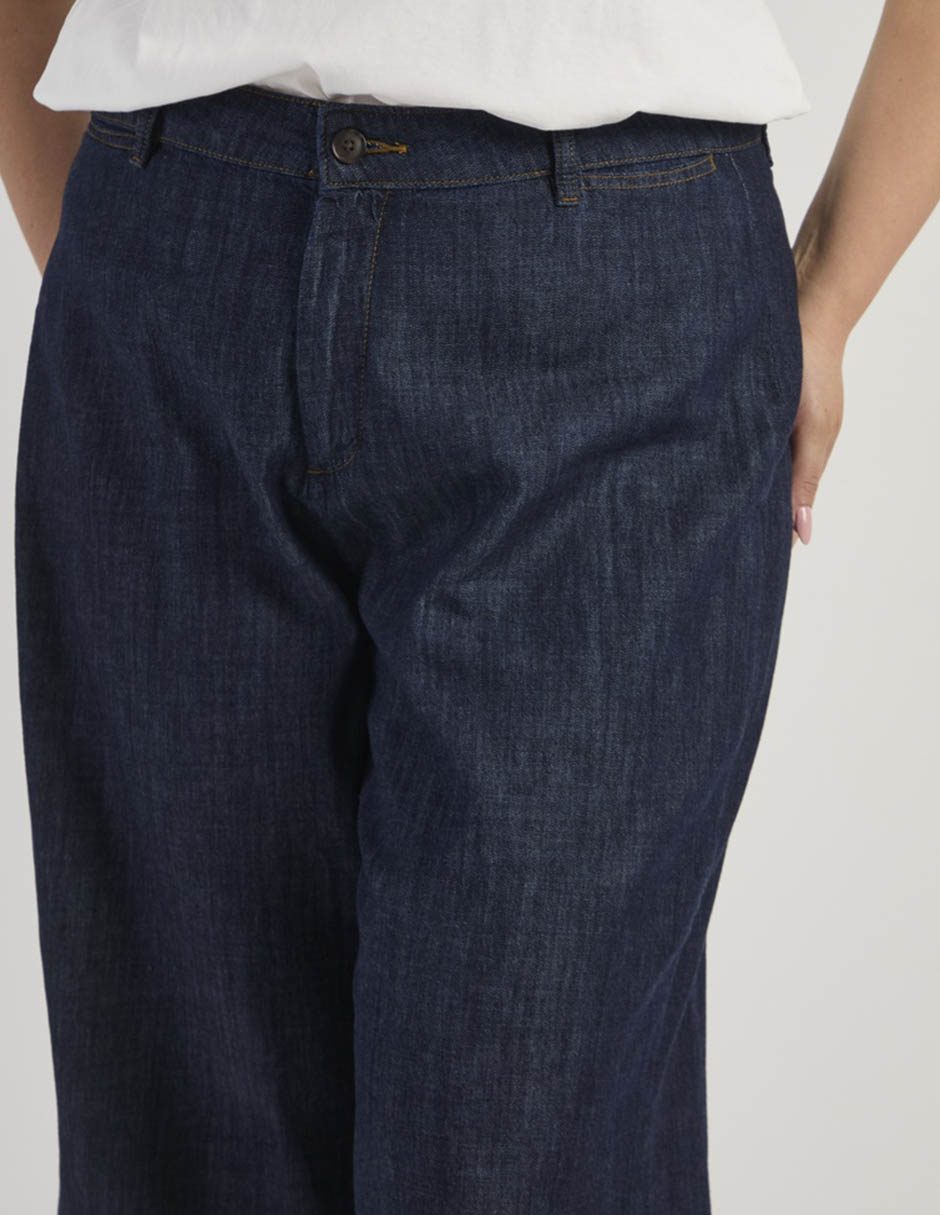 Pantalón coulotte relajado para mujer 4