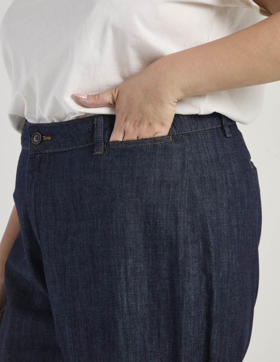 Pantalón coulotte relajado para mujer 5