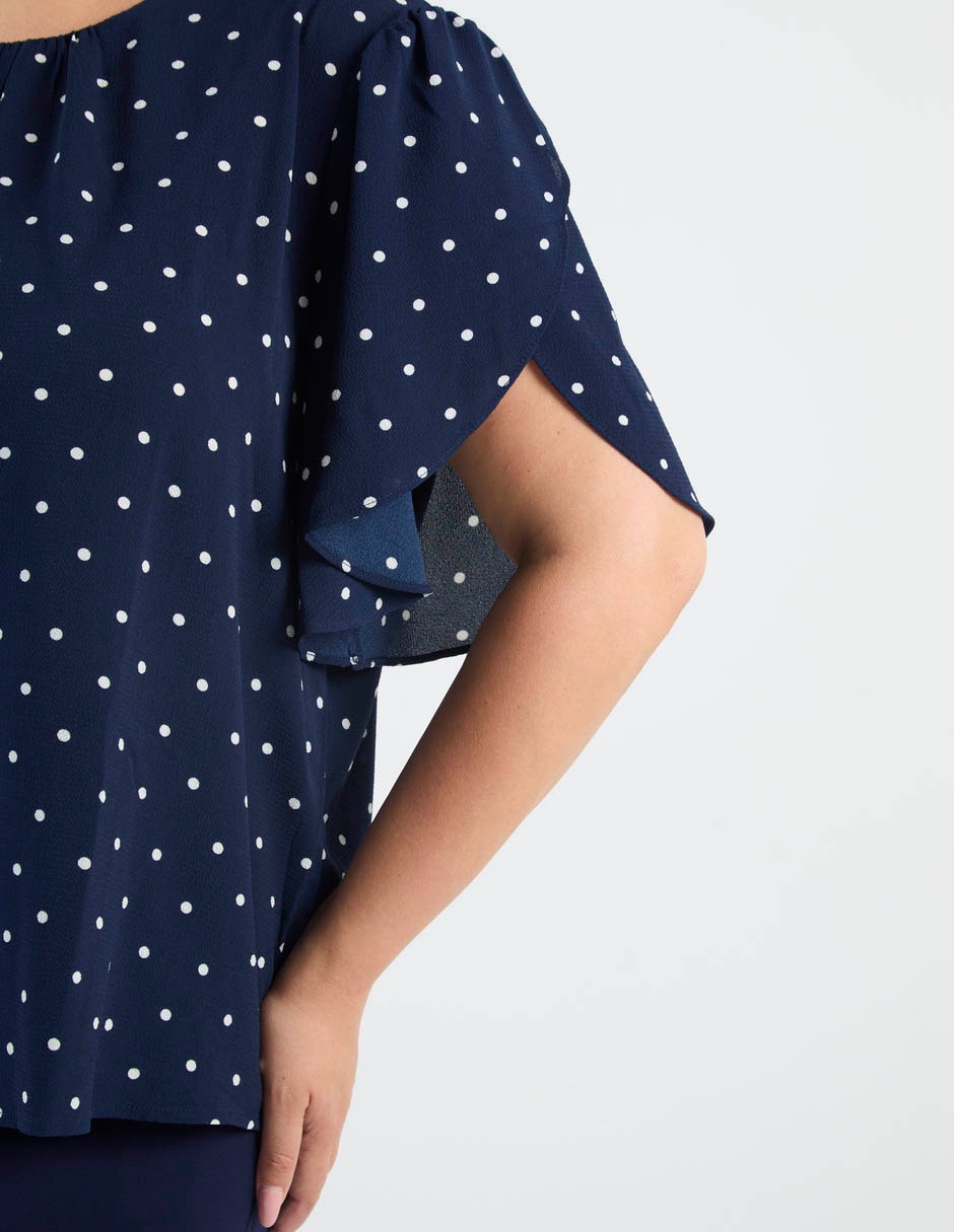 Blusa manga corta para mujer 3