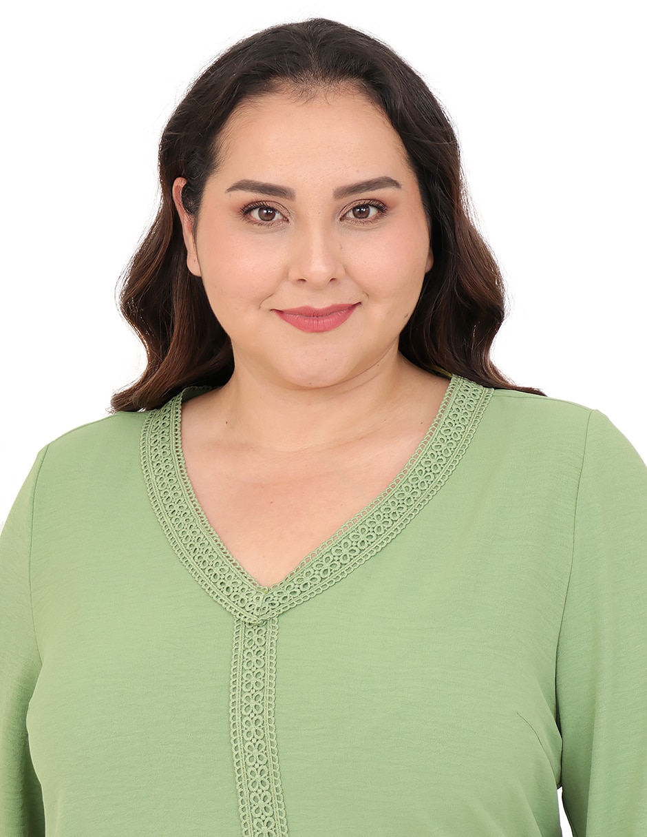 Blusa cariló manga 3/4 para mujer