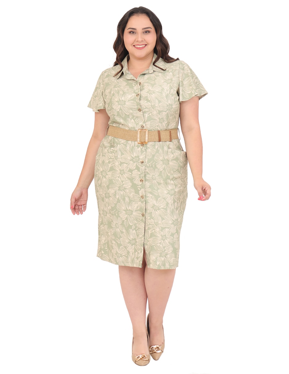 Vestido a la rodilla casual Grupo Magnolia para mujer