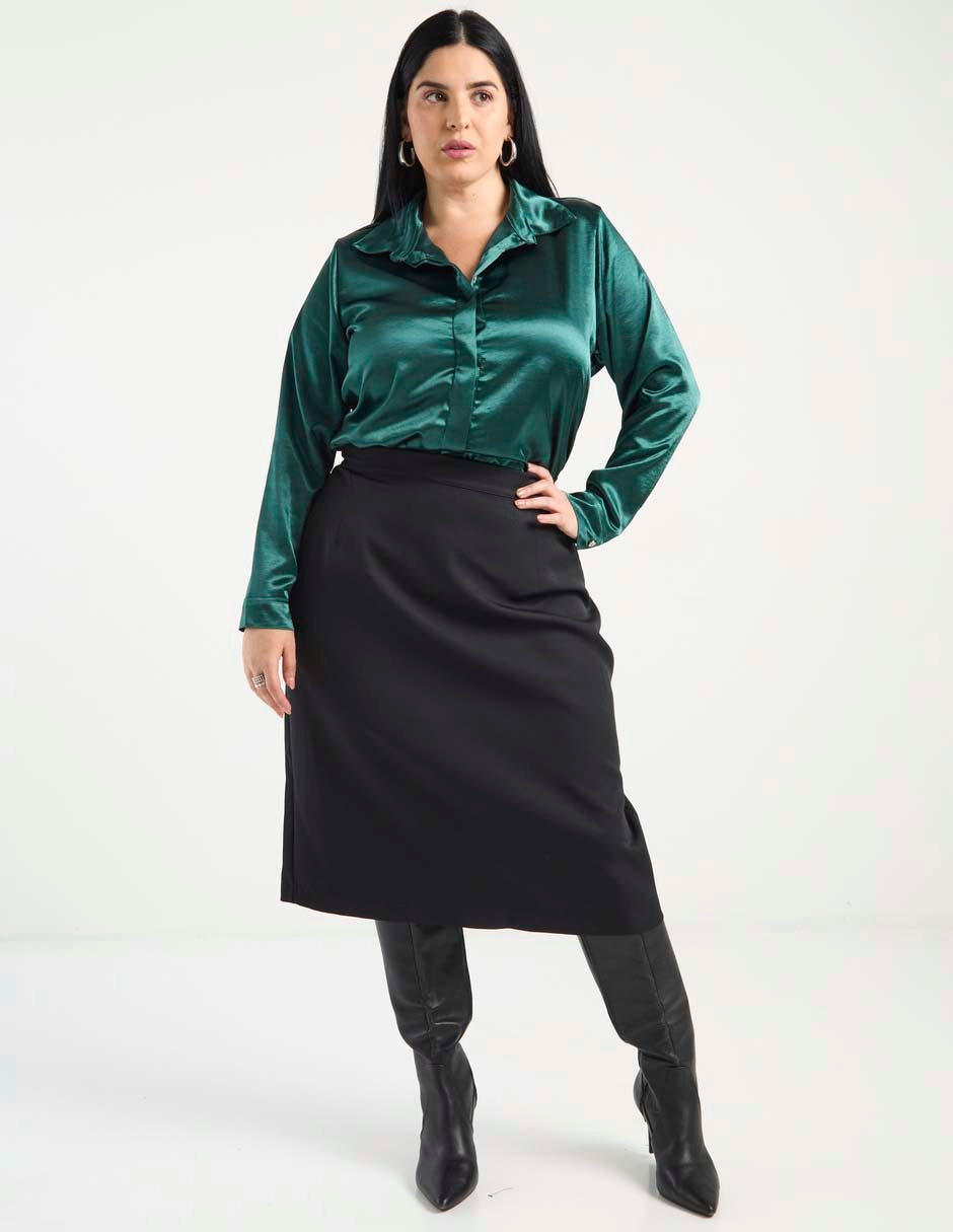 Falda midi cintura alta 6