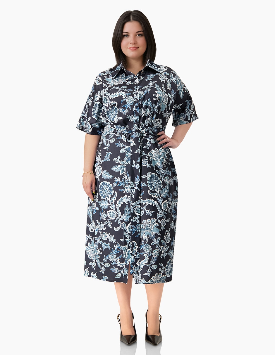 Vestido midi casual para mujer Vestido midi casual para mujer