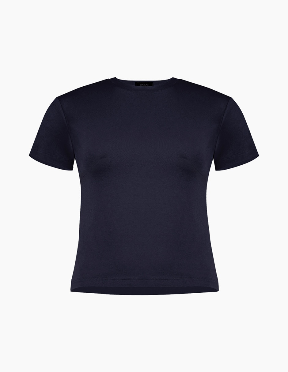 Playera manga corta cuello redondo mujer 7