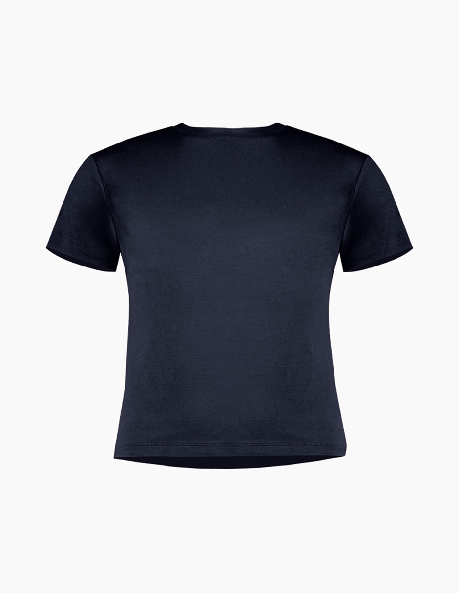 Playera manga corta cuello redondo mujer 3