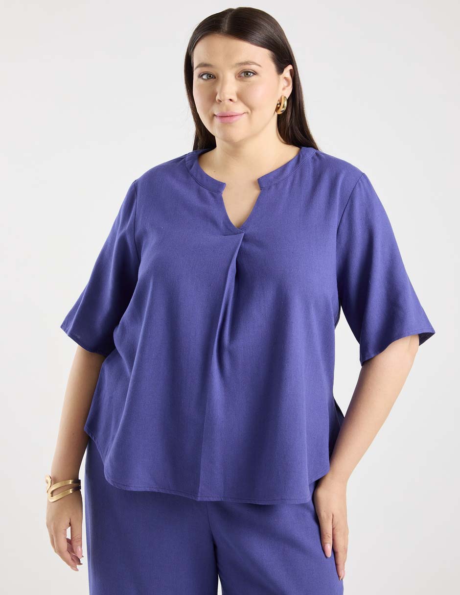 Blusa manga al codo para mujer 1