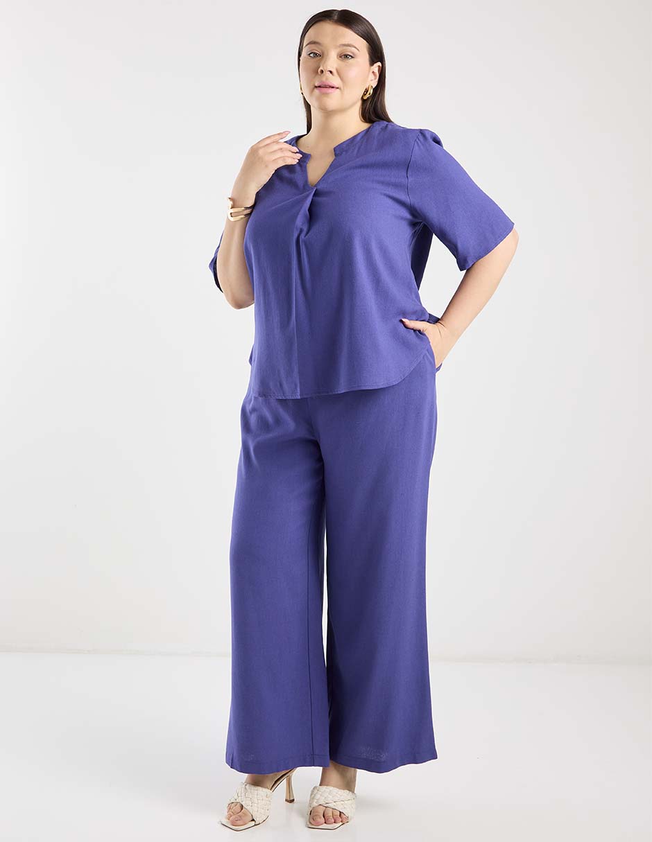 Blusa manga al codo para mujer 11