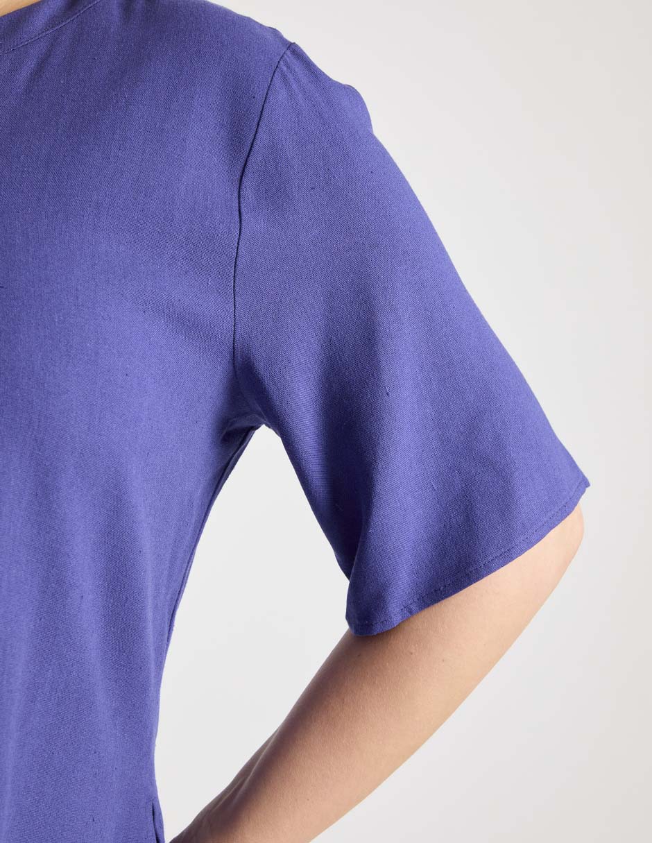 Blusa manga al codo para mujer 14