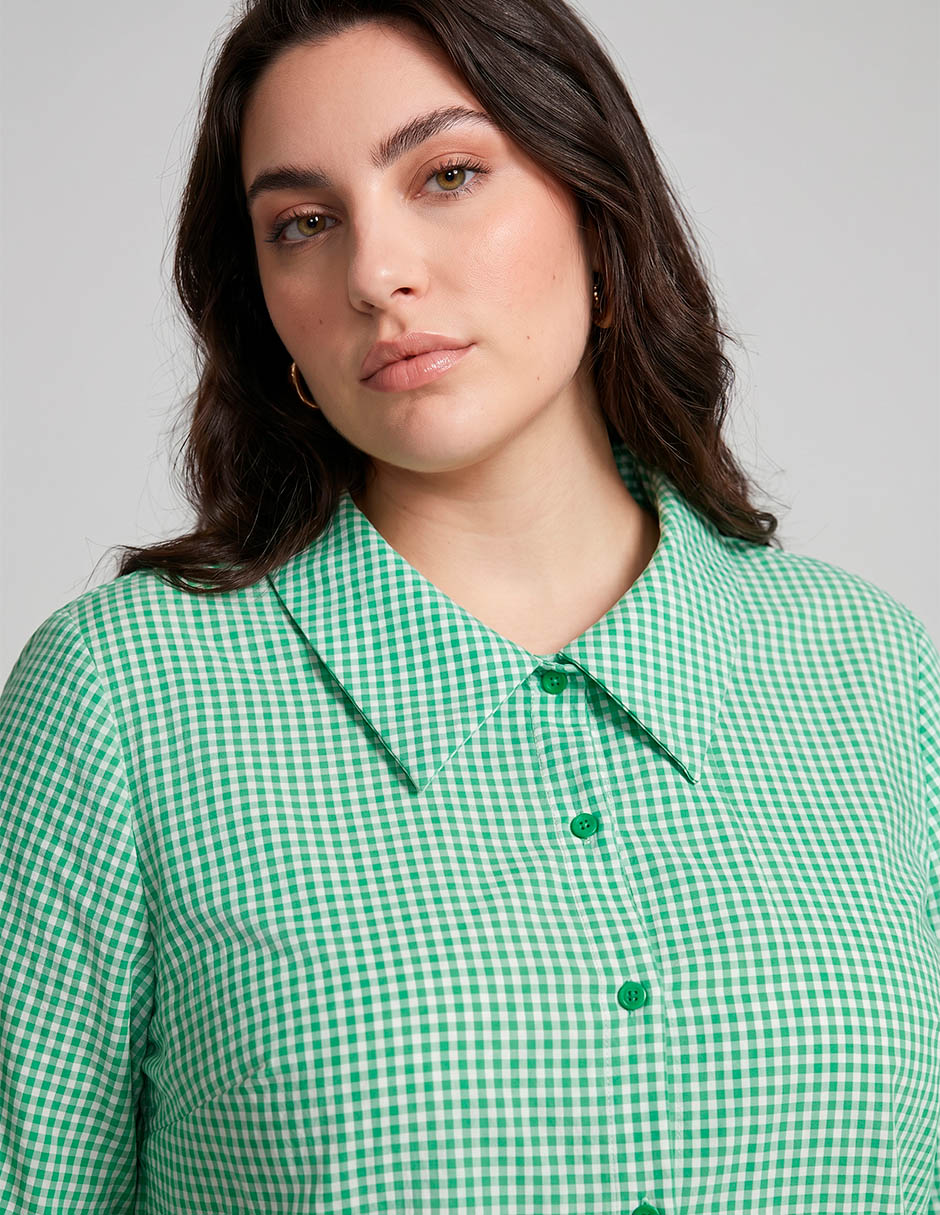 Blusa manga al codo para mujer 3