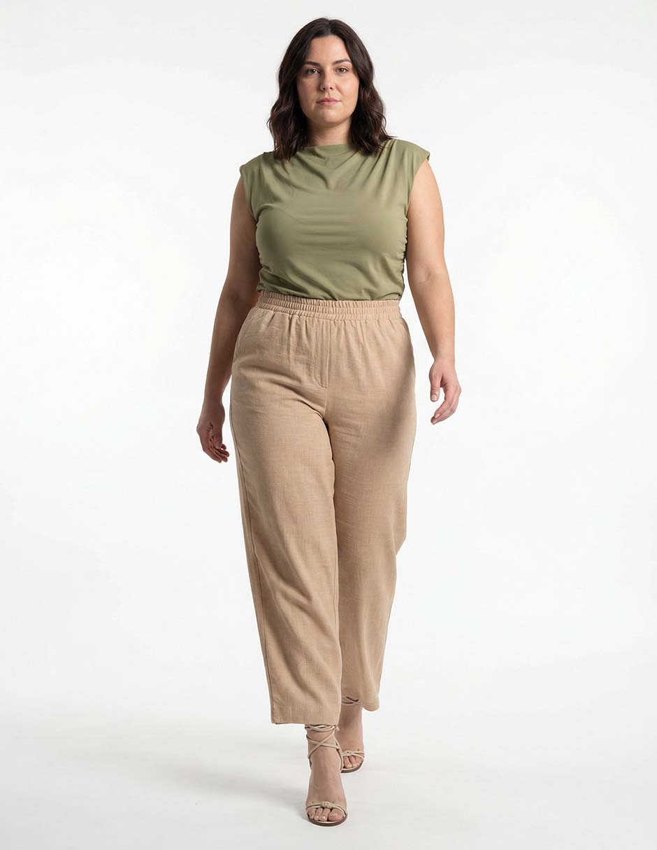 Pantalón relaxed straight para mujer 7