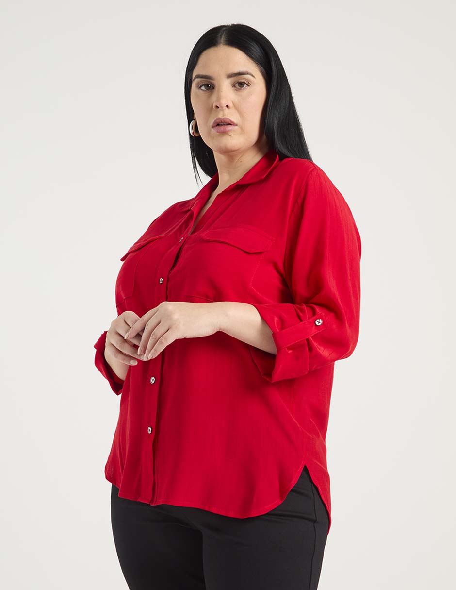 Blusa manga 3/4 para mujer