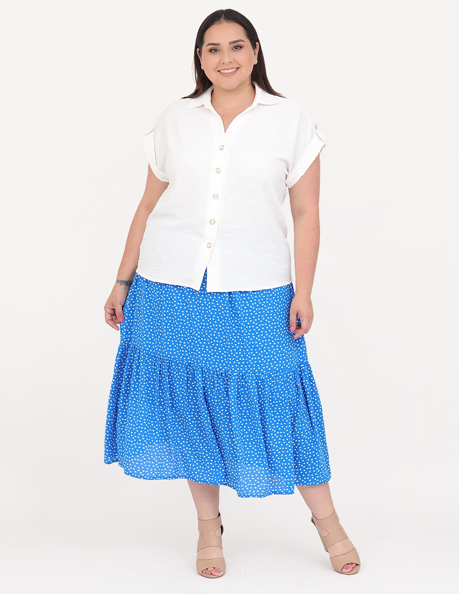 Blusa cariló manga corta para mujer