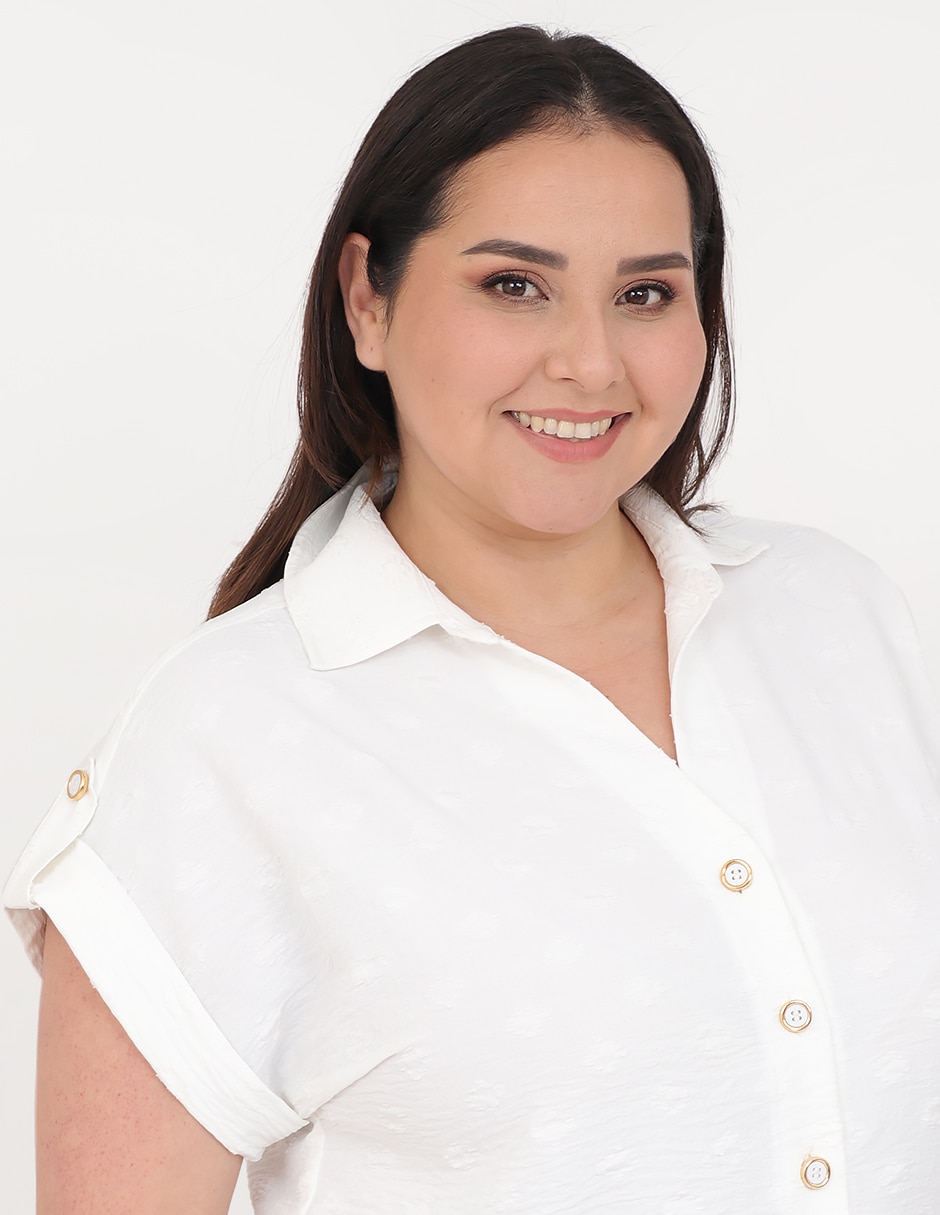 Blusa cariló manga corta para mujer