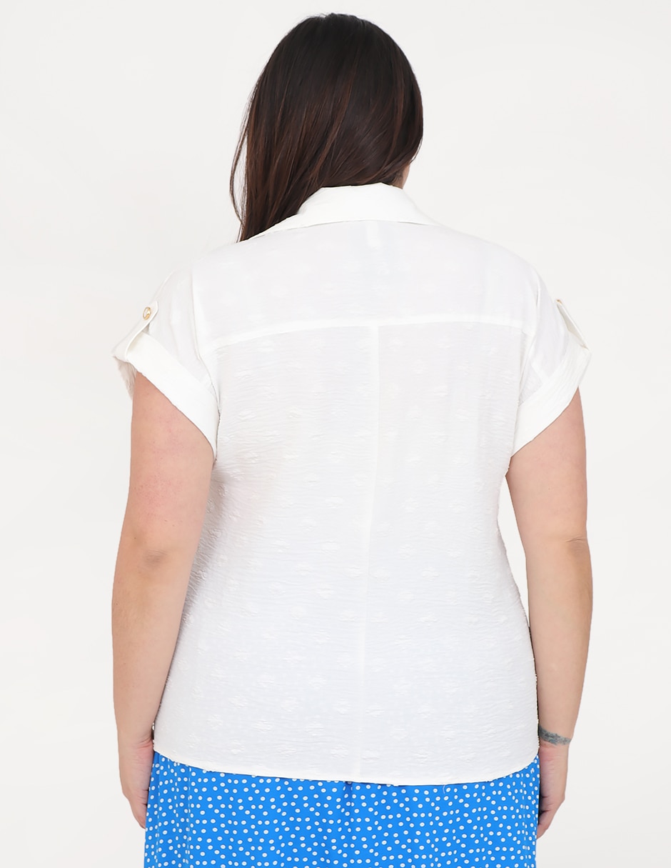 Blusa cariló manga corta para mujer